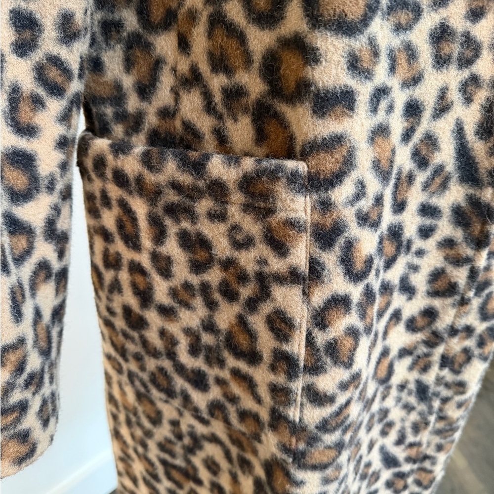 Leopard Print Over Coat - Picture 8 of 8